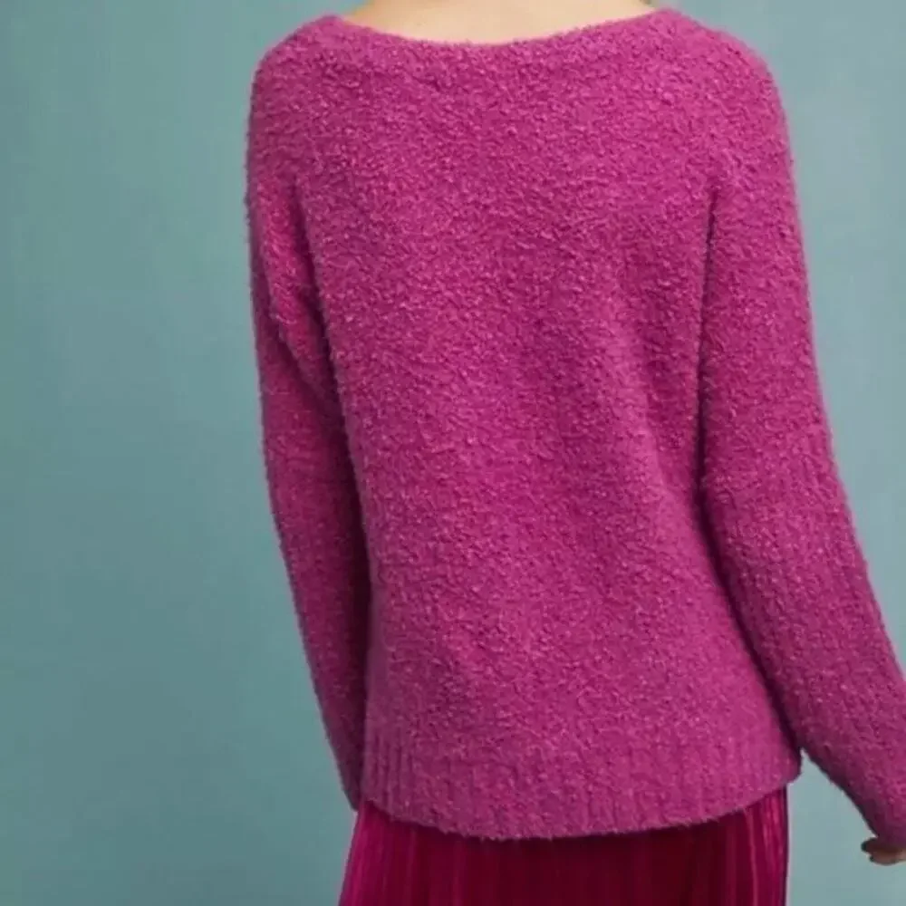 Anthropologie Sleeping on Snow Lavinia Alpaca Boucle Pullover Sweater Size XS